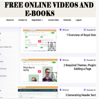 Free online videos & e-books
